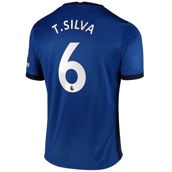 Camiseta Chelsea NO.6 T. Silva Primera equipo 2020-2021 Azul